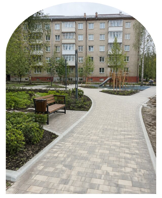 Благоустройство двора МКД под ключ в Екатеринбурге от 256225 р. | Метпроект-Ктр